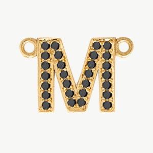 Yellow Gold, Black Diamond Letter - Image 42