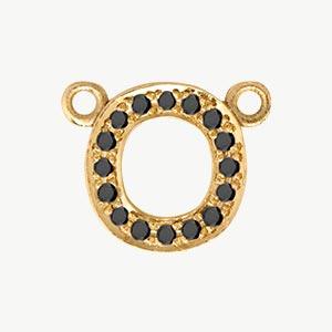 Yellow Gold, Black Diamond Letter - Image 44