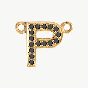 Yellow Gold, Black Diamond Letter - Image 45