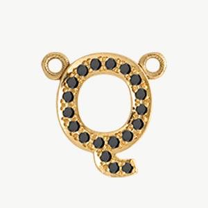 Yellow Gold, Black Diamond Letter - Image 46