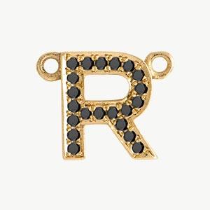 Yellow Gold, Black Diamond Letter - Image 47