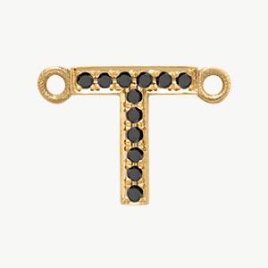 Yellow Gold, Black Diamond Letter - Image 49