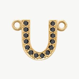 Yellow Gold, Black Diamond Letter - Image 50