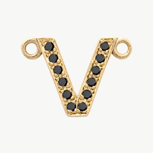 Yellow Gold, Black Diamond Letter - Image 51