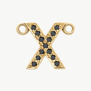 Yellow Gold, Black Diamond Letter - Image 53