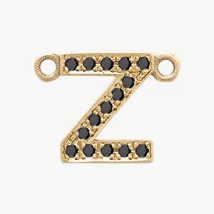 Yellow Gold, Black Diamond Letter - Image 55