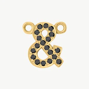 Yellow Gold, Black Diamond Letter - Image 56