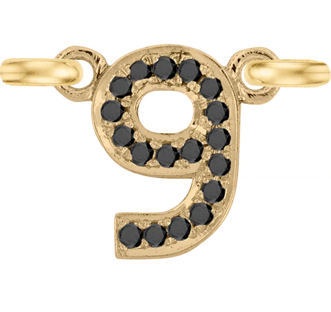Yellow Gold, Black Diamond Number - Image 12