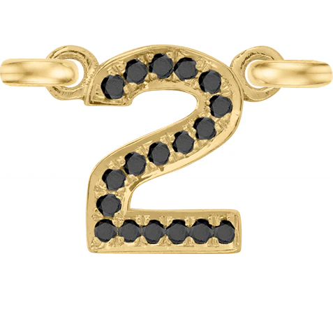 Yellow Gold, Black Diamond Number - Image 5