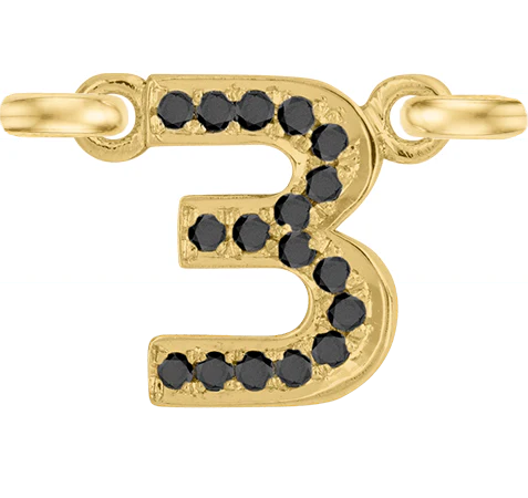 Yellow Gold, Black Diamond Number - Image 6