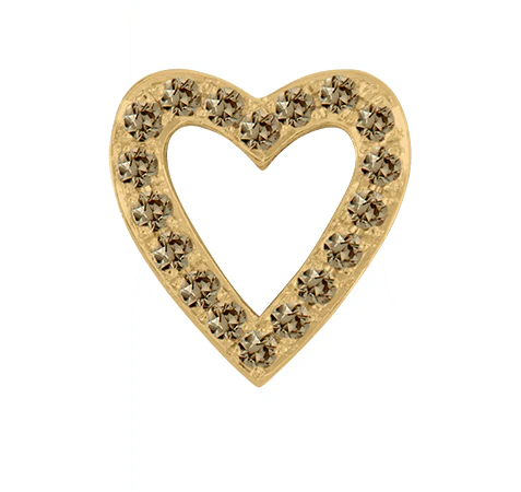 Yellow Gold, Brown Diamond Charm Bead - Image 3