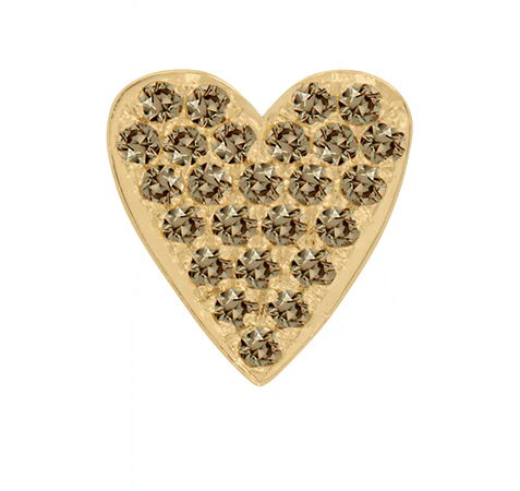 Yellow Gold, Brown Diamond Charm Bead - Image 4