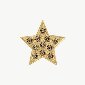 Yellow Gold, Brown Diamond Charm Bead - Image 6