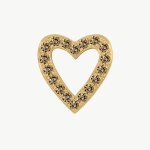 Yellow Gold, Brown Diamond Charm Bead - Image 7