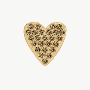Yellow Gold, Brown Diamond Charm Bead - Image 8