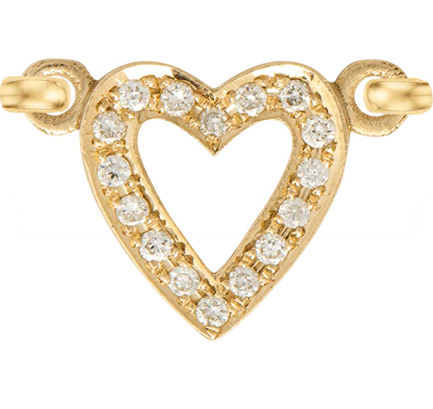Yellow Gold, White Diamond Charm - Image 3