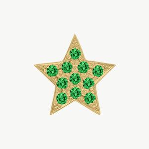 Yellow Gold, Green Sapphire Charm Bead - Image 6