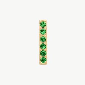 Yellow Gold, Green Garnet Letter Bead - Image 37