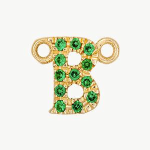 Yellow Gold, Green Garnet Letter - Image 30