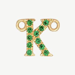 Yellow Gold, Green Garnet Letter - Image 39