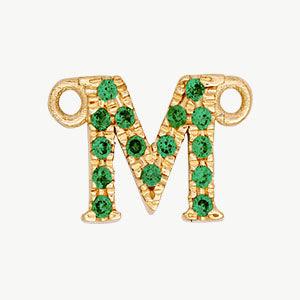 Yellow Gold, Green Garnet Letter - Image 41
