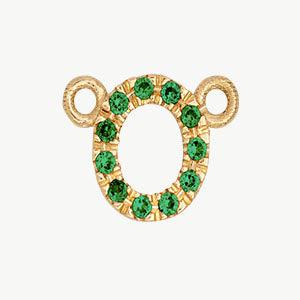 Yellow Gold, Green Garnet Letter - Image 43