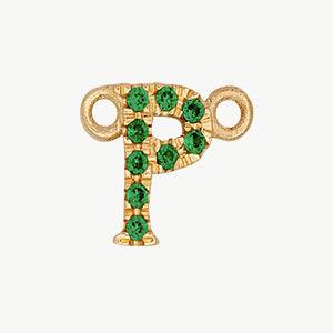 Yellow Gold, Green Garnet Letter - Image 44