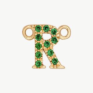 Yellow Gold, Green Garnet Letter - Image 46