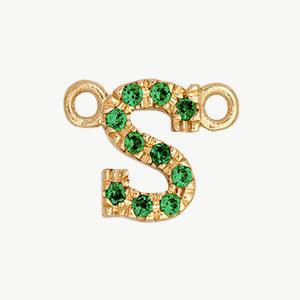 Yellow Gold, Green Garnet Letter - Image 47