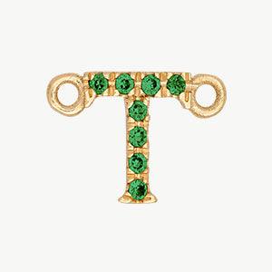 Yellow Gold, Green Garnet Letter - Image 48