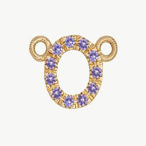 Yellow Gold, Lilac Sapphire Letter - Image 43