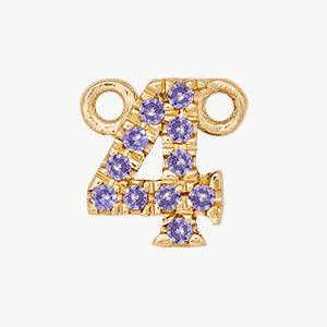 Yellow Gold, Lilac Sapphire Number - Image 16