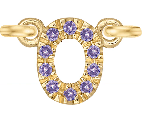 Yellow Gold, Lilac Sapphire Number - Image 3