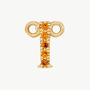 Yellow Gold, Orange Sapphire Number - Image 3