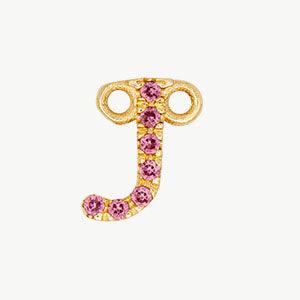 Yellow Gold, Pink Sapphire Letter - Image 38