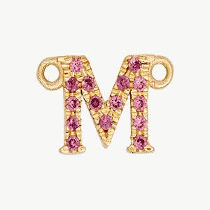 Yellow Gold, Pink Sapphire Letter - Image 41