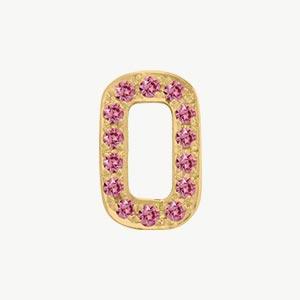 Yellow Gold, Pink Sapphire Number Bead - Image 13