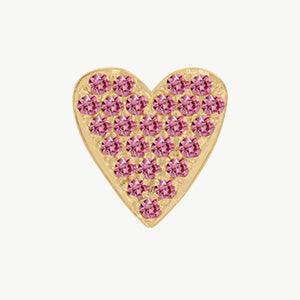 Yellow Gold, Pink Sapphire Charm Bead - Image 8