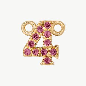 Yellow Gold, Pink Sapphire Number - Image 16
