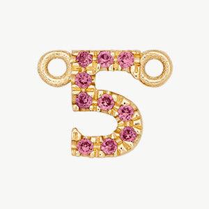 Yellow Gold, Pink Sapphire Number - Image 17