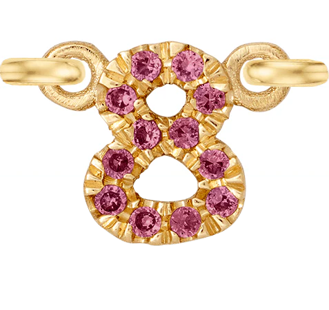 Yellow Gold, Pink Sapphire Number - Image 3