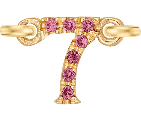 Yellow Gold, Pink Sapphire Number - Image 4