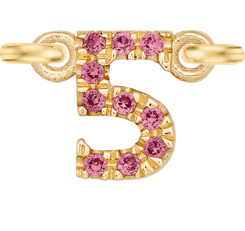 Yellow Gold, Pink Sapphire Number - Image 6