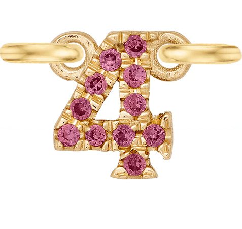 Yellow Gold, Pink Sapphire Number - Image 7