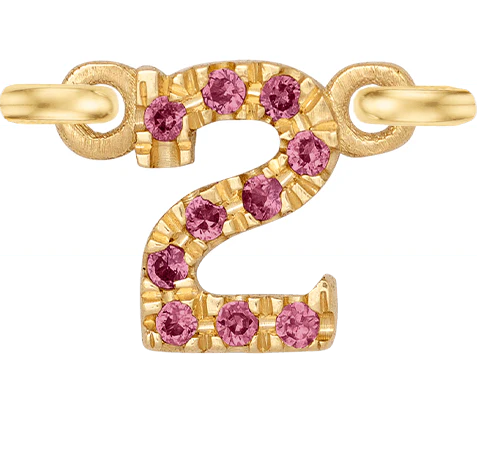 Yellow Gold, Pink Sapphire Number - Image 9