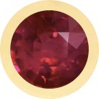 Yellow Gold, Ruby Charm Bead - Image 2