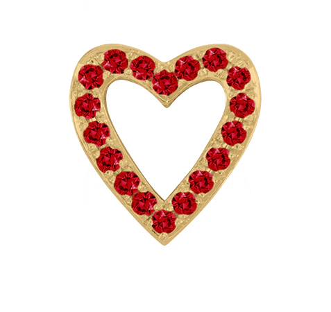 Yellow Gold, Ruby Charm Bead - Image 3