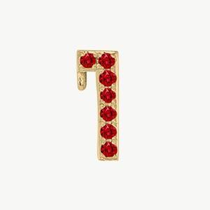 Yellow Gold, Ruby Number Bead - Image 14