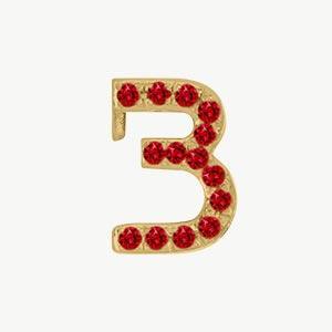 Yellow Gold, Ruby Number Bead - Image 16