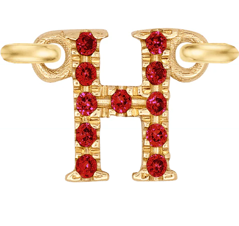 Yellow Gold, Ruby Letter - Image 10